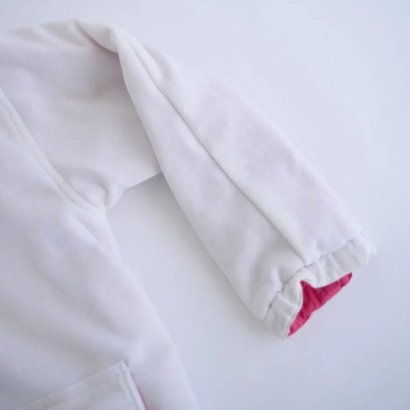 Vintage Dani Colby Pink or White Reversible Button Up Lightweight Jacket 1X - Picture 6 of 16